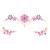 Autocollants pour le visage 'gemmes' - fleurs Multicolor 2 - vertbaudet enfant 