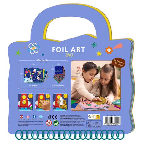 Foil art livre - espace Multicolor 3 - vertbaudet enfant 