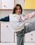 Sweat en coton avec imprimés stitch Bleu clair 1 - vertbaudet enfant 