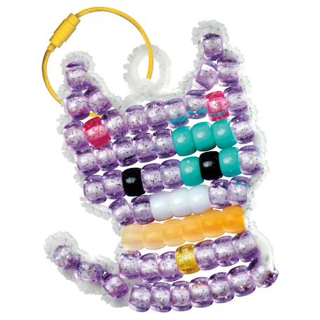Breloques en perles - chat Multicolor 1 - vertbaudet enfant 