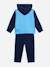 Ensemble garçon 2 pièces gilet à capuche et bas Bleu foncé / ciel+Noir / gris foncé 2 - vertbaudet enfant 