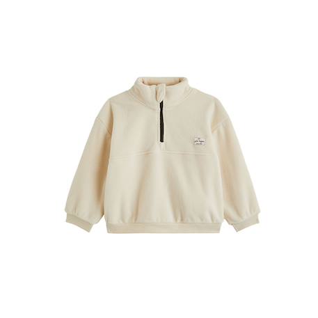Sweat en polaire timmy Ecru 2 - vertbaudet enfant 