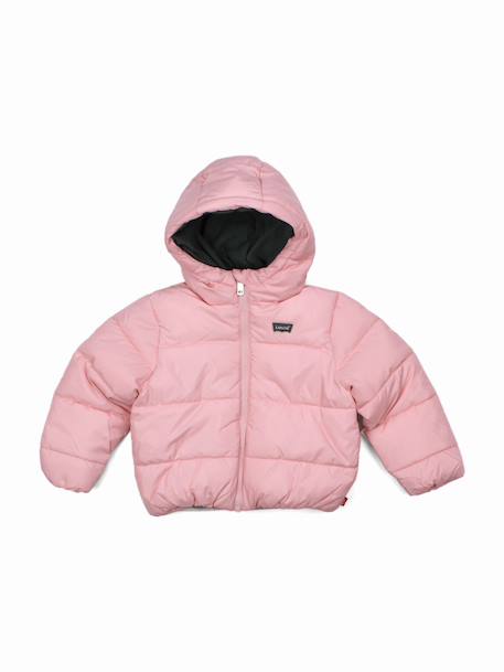 Blouson fille à capuche Rose 1 - vertbaudet enfant 