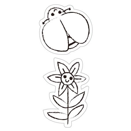Art de la fenêtre - jardin de papillons Multicolor 5 - vertbaudet enfant 