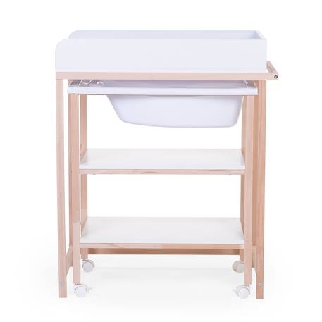 Table à langer baignoire Naturel/blanc 2 - vertbaudet enfant 