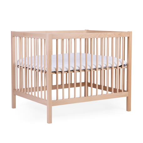 Parc pour bébé en bois + roues 95x75 cm parc 99 Blanc ancien+Marron et noir+Naturel+Noir 14 - vertbaudet enfant 