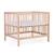 Parc pour bébé en bois + roues 95x75 cm parc 99 Blanc ancien+Marron et noir+Naturel+Noir 14 - vertbaudet enfant 