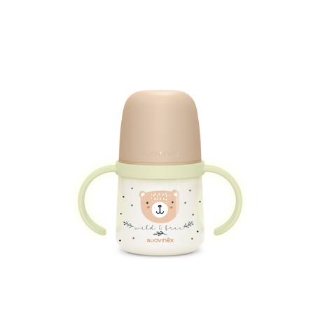 Biberon à anses phosphorescentes +6mois 150ml Wild & free bleu+Wild & free gris+Wild & free marron+Wild & free rose 15 - vertbaudet enfant 