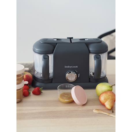 Robot cuiseur 4 en 1 contenance xxl 2200 ml babycook duo Blanc argent+Gris foncé 12 - vertbaudet enfant 