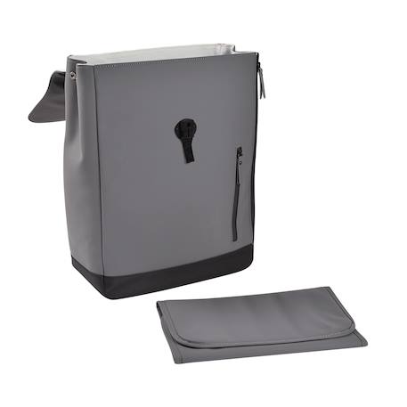Sac à dos à langer pratique 19 litres oslo Gris minéral+Rose ancienne 2 - vertbaudet enfant 