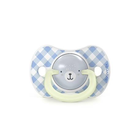 Lot de 2 sucettes phosphorescentes sx pro Wild & free bleu+Wild & free gris 2 - vertbaudet enfant 