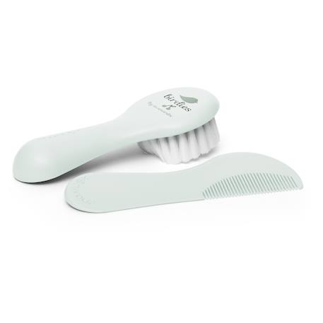 Set accessoire toilette bébé brosse + peigne hygge baby Oisillons beige 2 - vertbaudet enfant 