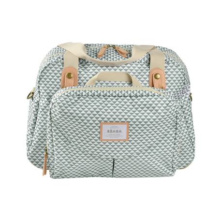 Sac à langer iconique grand volume 23 l geneve Imprimé jeu vert sauge 2 - vertbaudet enfant 