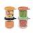 Lot de 4 portions repas en verre 250 ml Mélange couleurs 3 - vertbaudet enfant 