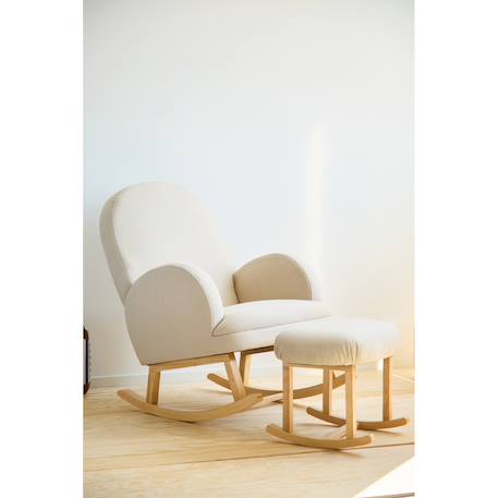 Chaise à bascule tissu teddy Neutre 6 - vertbaudet enfant 