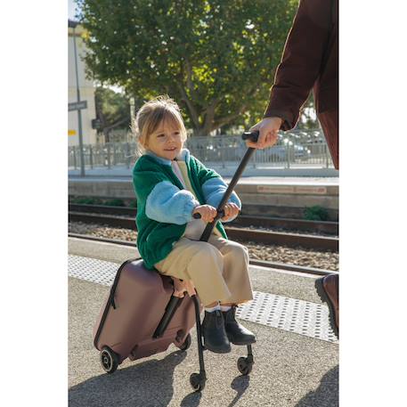 Valise enfant avec assise de voyage Guimauve+Vert bleu 6 - vertbaudet enfant 