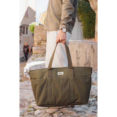 Sac à langer xxl madrid Denim+Léopard clair+Lichen+Ocre 18 - vertbaudet enfant 