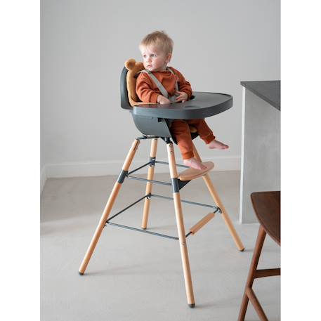 Chaise haute évolutive réglable en hauteur Anthracite+Menthe 6 - vertbaudet enfant 