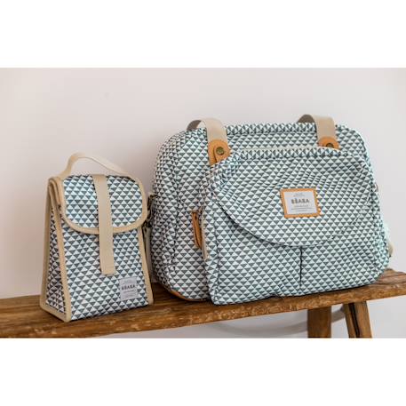 Sac à langer iconique grand volume 23 l geneve Imprimé jeu vert sauge 4 - vertbaudet enfant 