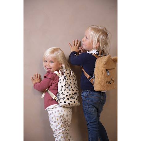 Sac à dos enfant my first bag Beige matelassé+Blanc noir+Noir or+Rose blanc 12 - vertbaudet enfant 