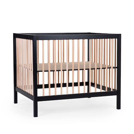 Parc pour bébé en bois + roues 95x75 cm parc 99 Blanc ancien+Marron et noir+Naturel+Noir 10 - vertbaudet enfant 