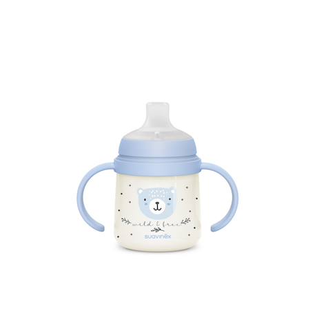 Biberon à anses phosphorescentes +6mois 150ml Wild & free bleu+Wild & free gris+Wild & free marron+Wild & free rose 2 - vertbaudet enfant 