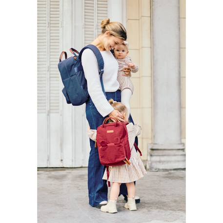 Sac à dos enfant mini club signature Bordeaux+Marine 6 - vertbaudet enfant 