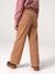 Pantalon fille large velours côtelé style paperbag bordeaux+camel+marine+mauve+olive 11 - vertbaudet enfant 