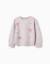 Pull en maille avec nœuds et pois jacquard Rose clair 1 - vertbaudet enfant 