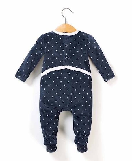 Pyjama bébé fille Fond marine imp pois blanc 3 - vertbaudet enfant 