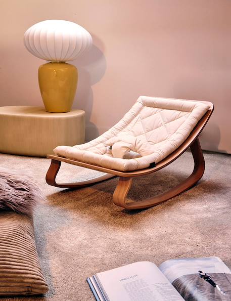Transat LEVO Noyer Bleu/gris+Bleu/vert+Bois de rose+Camel+Crème+Rose 25 - vertbaudet enfant 