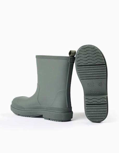 Bottes de pluie en caoutchouc avec semelle antidérapante Vert 3 - vertbaudet enfant 