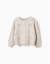 Cardigan en maille avec nœuds et pois jacquard Beige clair 3 - vertbaudet enfant 