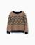 Pull en maille avec motif jacquard Beige 1 - vertbaudet enfant 