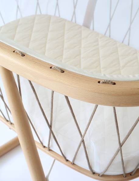 Berceau KUMI avec Matelas Organique Bois de rose+Desert+Hazelnut 15 - vertbaudet enfant 