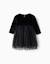 Robe à manches longues en velours et tulle avec lurex Noir 2 - vertbaudet enfant 