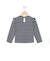 T-shirt manches longues fille Fond indigo raye rose 2 - vertbaudet enfant 