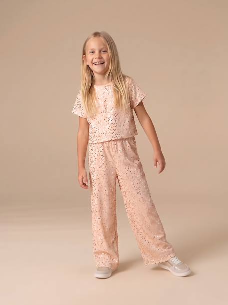 Combinaison sequin fille de fête doré 3 - vertbaudet enfant 