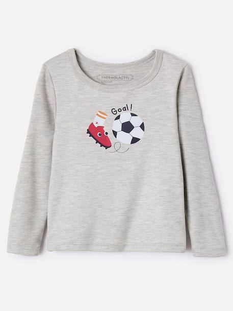 T-shirts thermolactyl sérigraphiés Blanc+Blanc pure+Blanc rose+Gris+Gris clair+Gris pâle 18 - vertbaudet enfant 