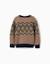 Pull en maille avec motif jacquard Beige 2 - vertbaudet enfant 