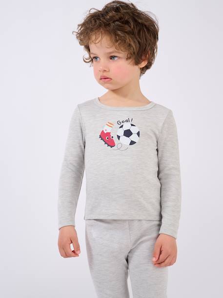 T-shirts thermolactyl sérigraphiés Blanc+Blanc pure+Blanc rose+Gris+Gris clair+Gris pâle 17 - vertbaudet enfant 