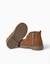Bottines en suédine avec lacets Beige 3 - vertbaudet enfant 
