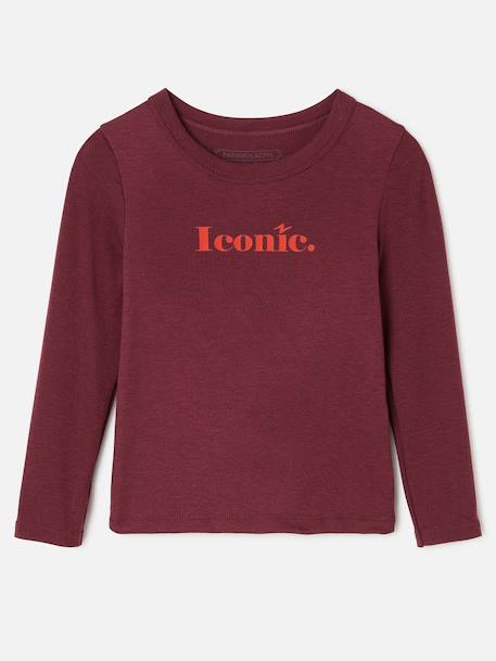 T-shirt iconic thermolactyl sensitive Blanc cassé+Bleu marine+Violet profond 10 - vertbaudet enfant 