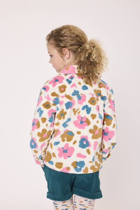 Veste polaire fille Imprime fleur 3 - vertbaudet enfant 