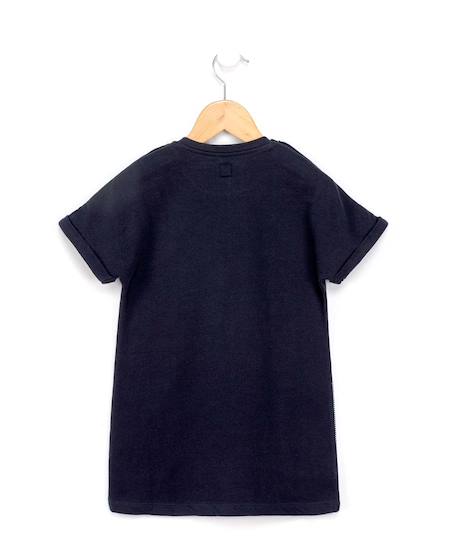 Robe manches courtes fille Bleu indigo 2 - vertbaudet enfant 