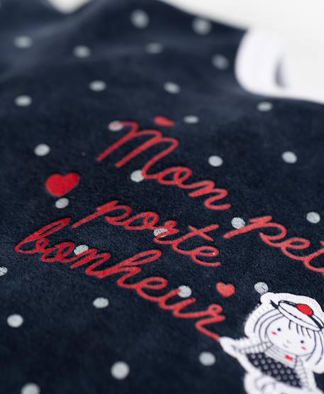 Pyjama bébé fille Fond marine imp pois blanc 2 - vertbaudet enfant 