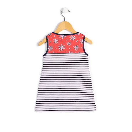 Tunique sans manches fille Fond blanc raye indigo 5 - vertbaudet enfant 