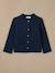 Gilet fille en molleton - coton biologique Cerise+Marine+Vert anglais 6 - vertbaudet enfant 