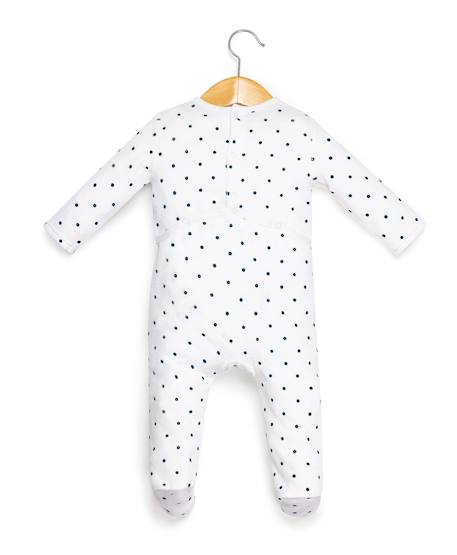 Pyjama bébé fille Imprime pois fd opt blanc 2 - vertbaudet enfant 