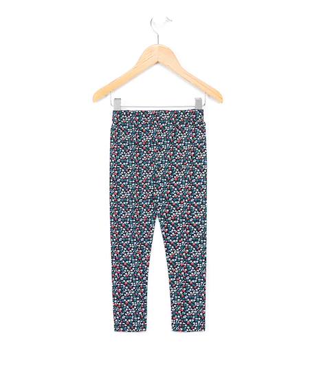 Legging long fille Imprime fleuri vert 2 - vertbaudet enfant 